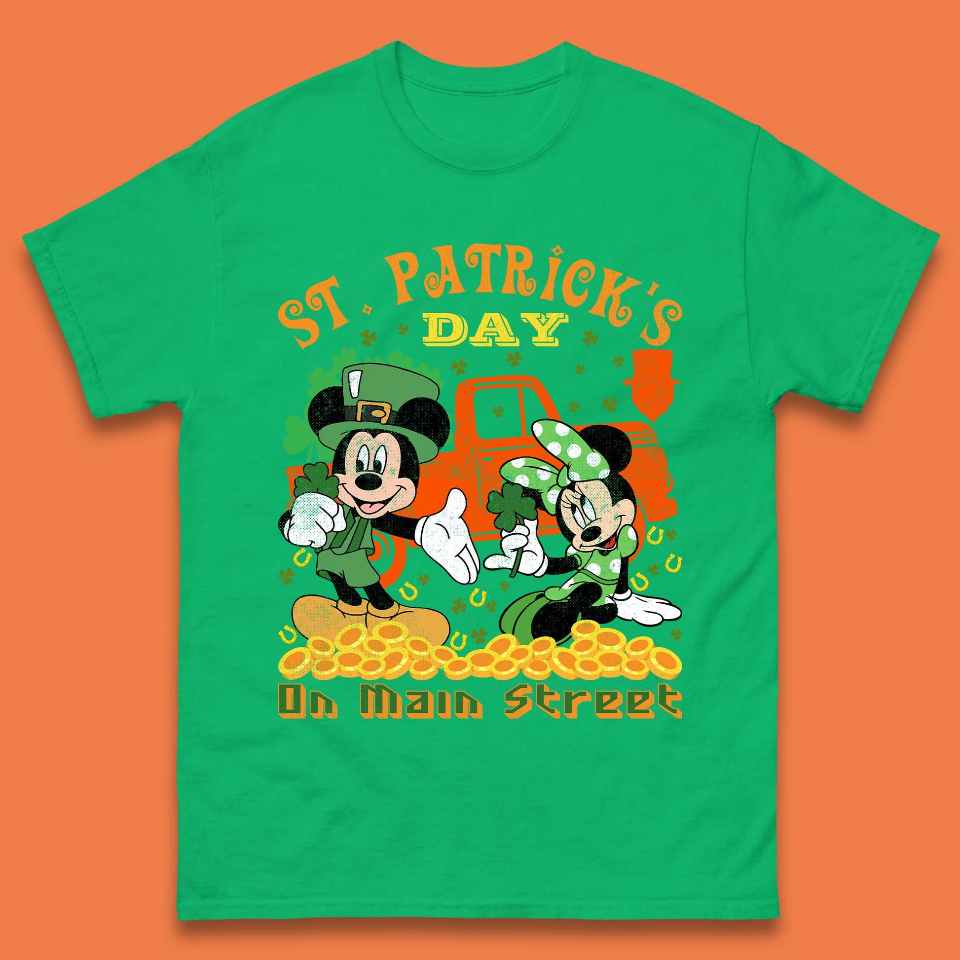 Mens Mickey Mouse St Paddy's T Shirts UK