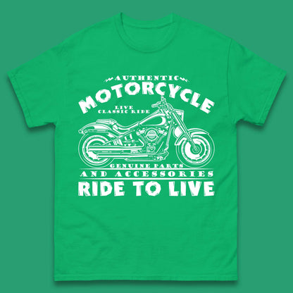 Motorcycle Ride To Live Mens T-Shirt