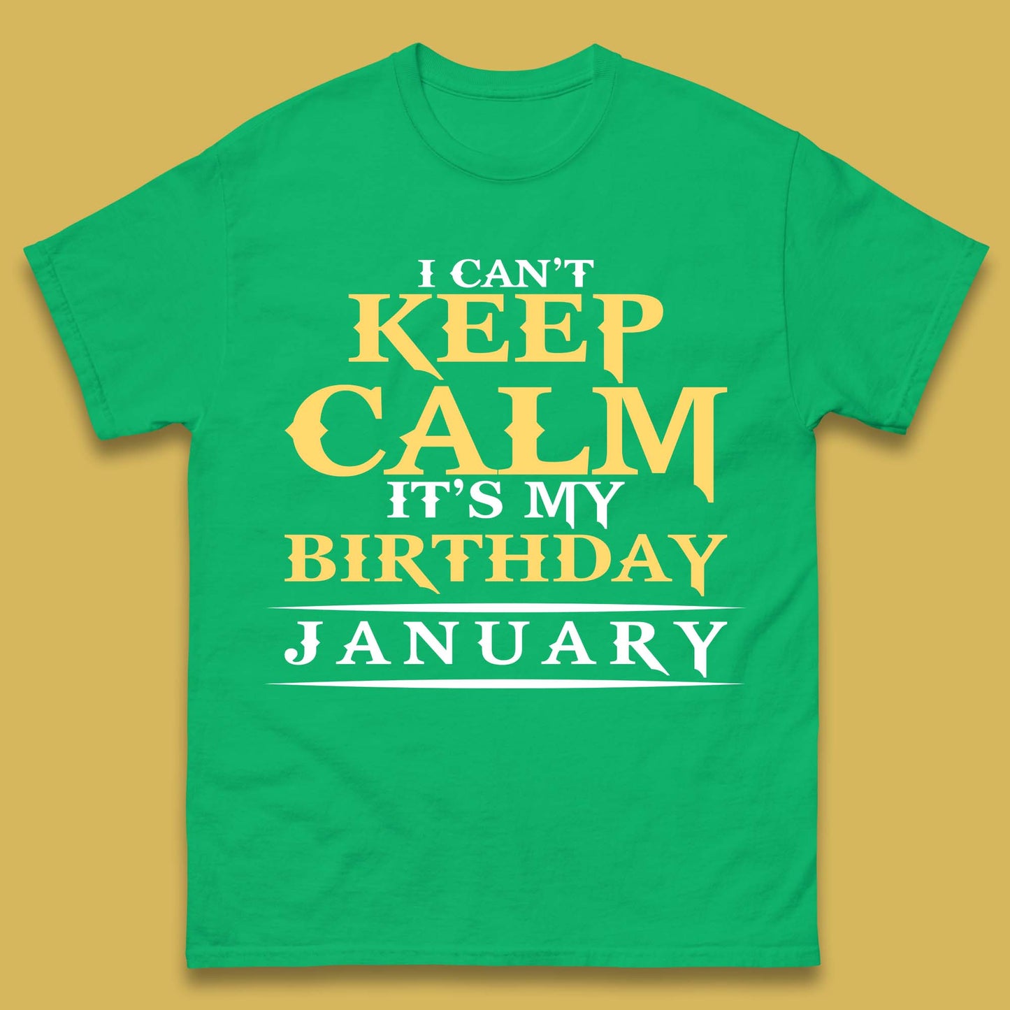 January Birth Party Mens T-Shirt