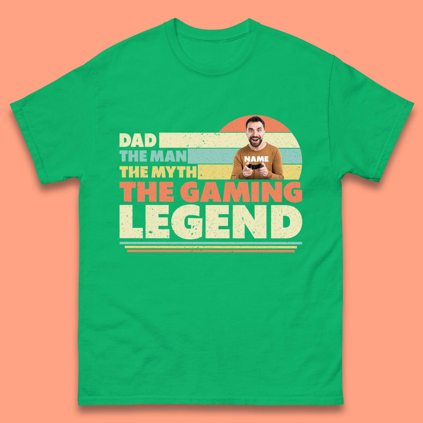 Personalised Dad The Gaming Legend Mens T-Shirt