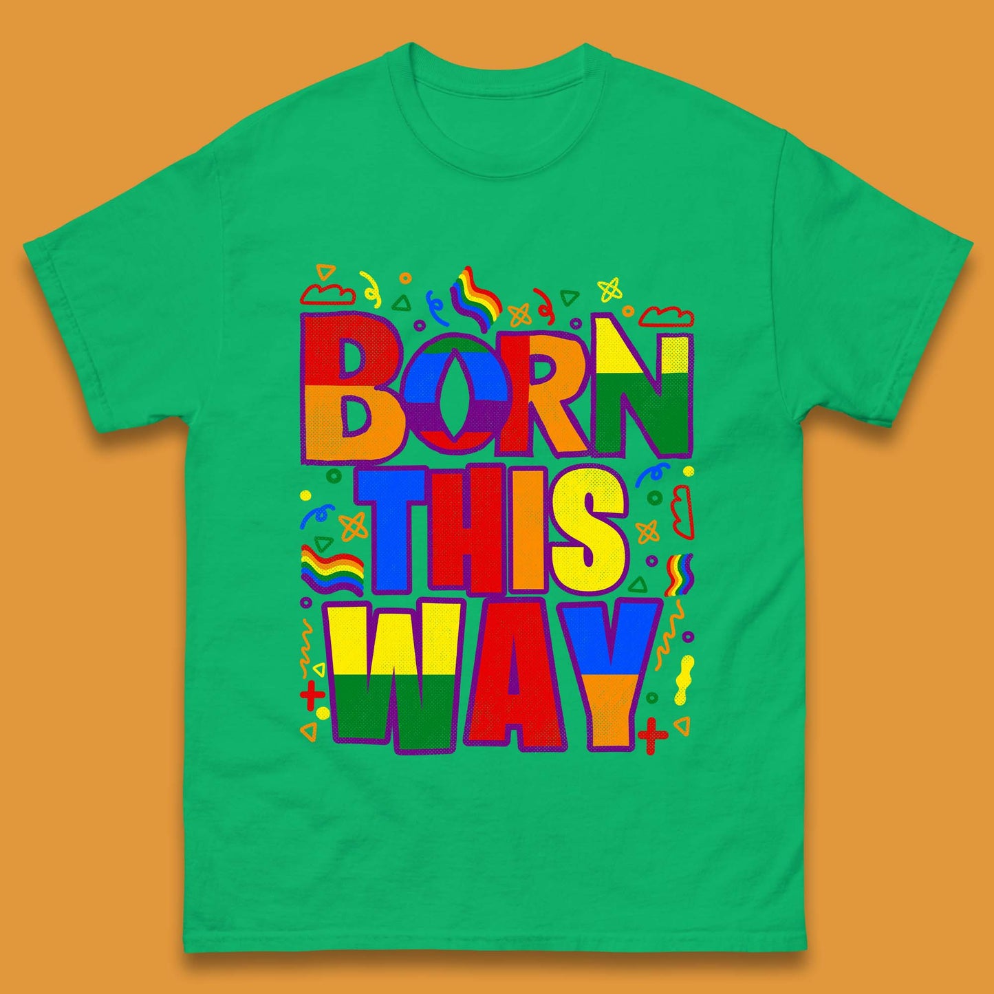 Lgbt Born This Way Mens T-Shirt