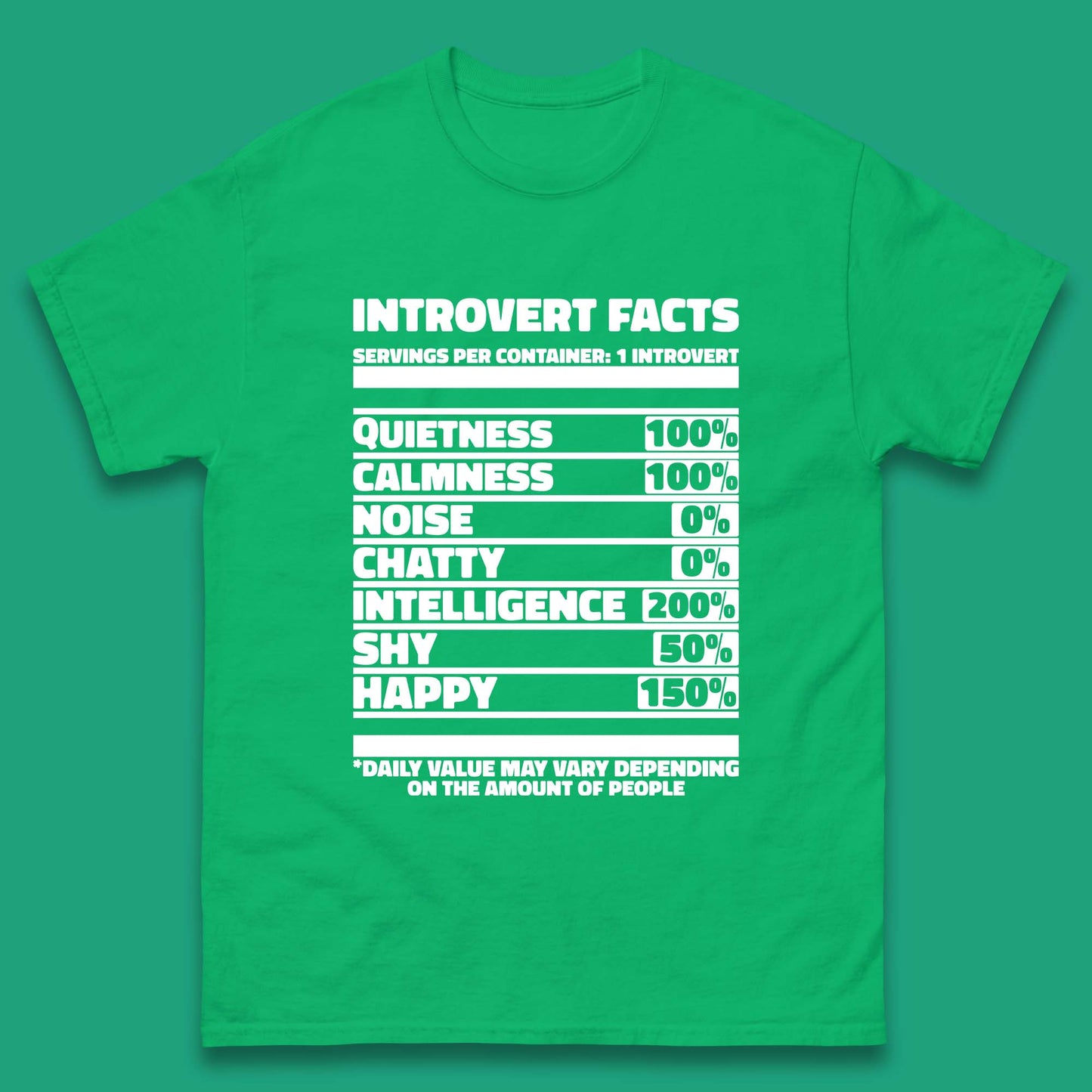 Introvert Facts Mens T-Shirt