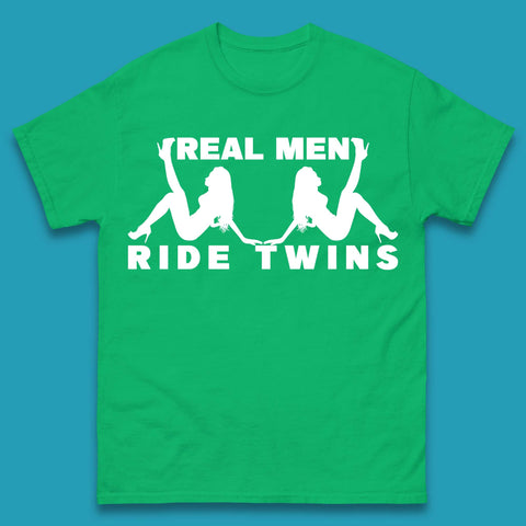 Real Men Ride Twins Mens T-Shirt