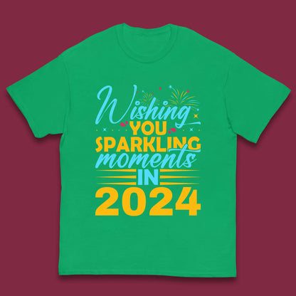 Wishing You Sparkling Moments in 2024 Kids T-Shirt