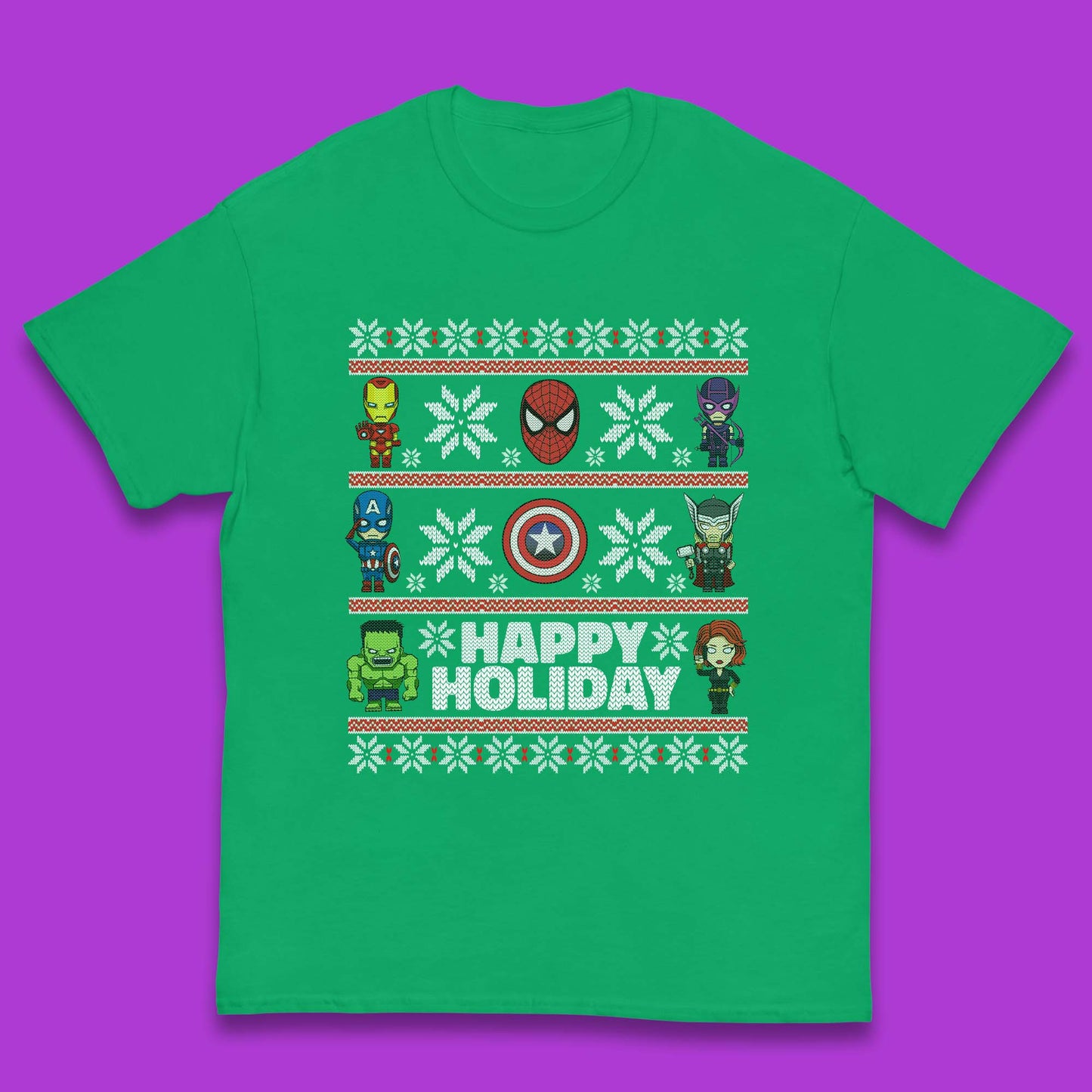 Avengers Superheroes Christmas Kids T-Shirt