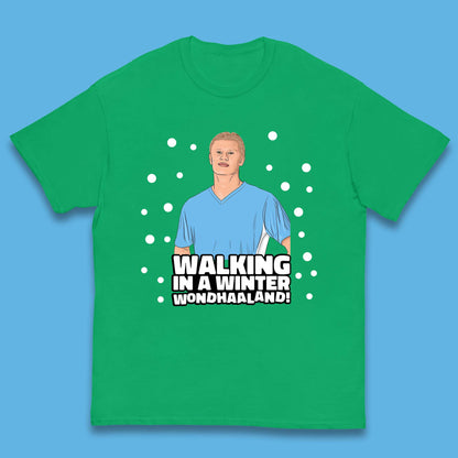 Walking In A Winter Wondhalland Christmas Kids T-Shirt