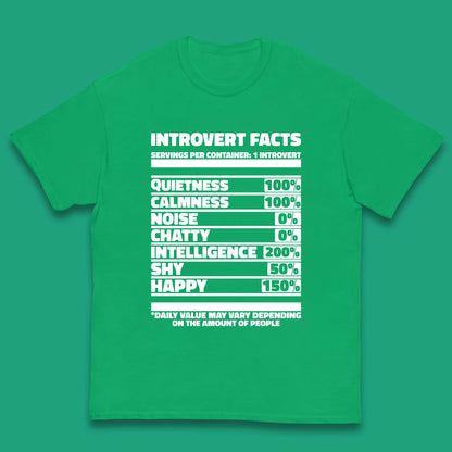 Introvert Facts Kids T-Shirt