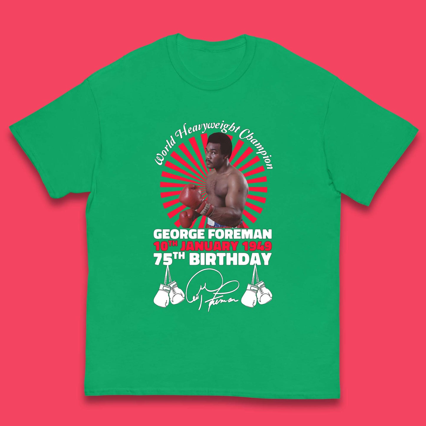 George Foreman 75th Birthday Kids T-Shirt