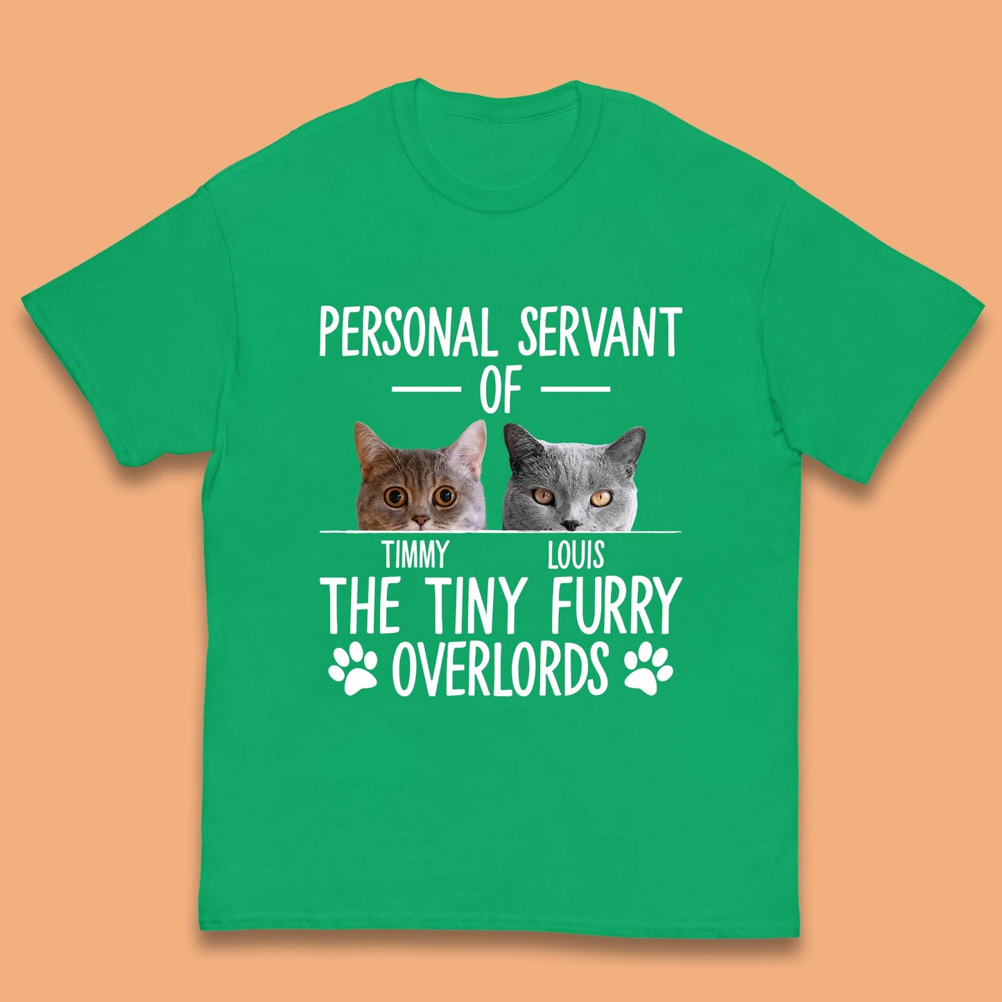 Personalised Servant Of The Tiny Furry Overlords Kids T-Shirt