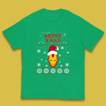 Merry Xmas Ironman Kids T-Shirt