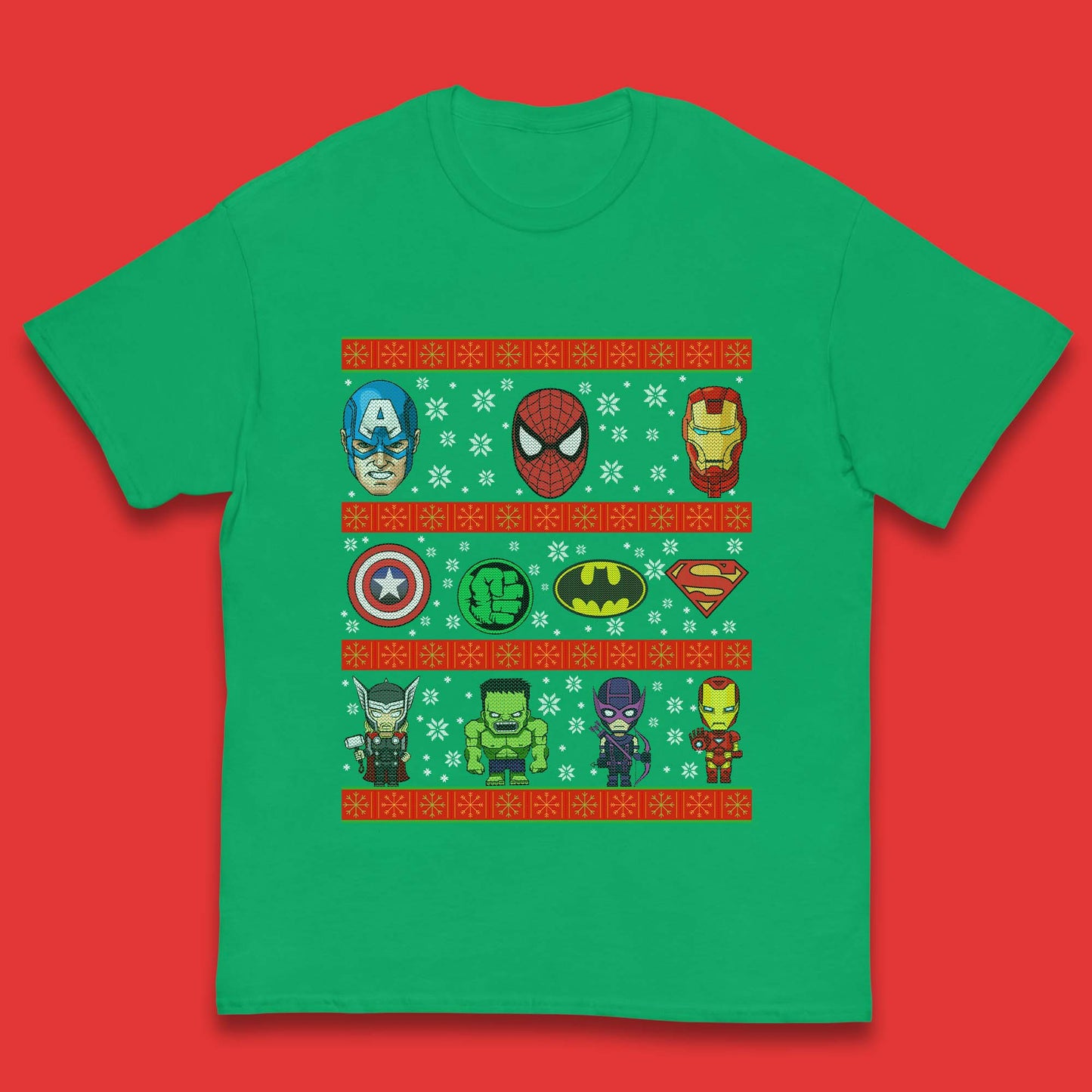 Avengers Superhero Christmas Kids T-Shirt