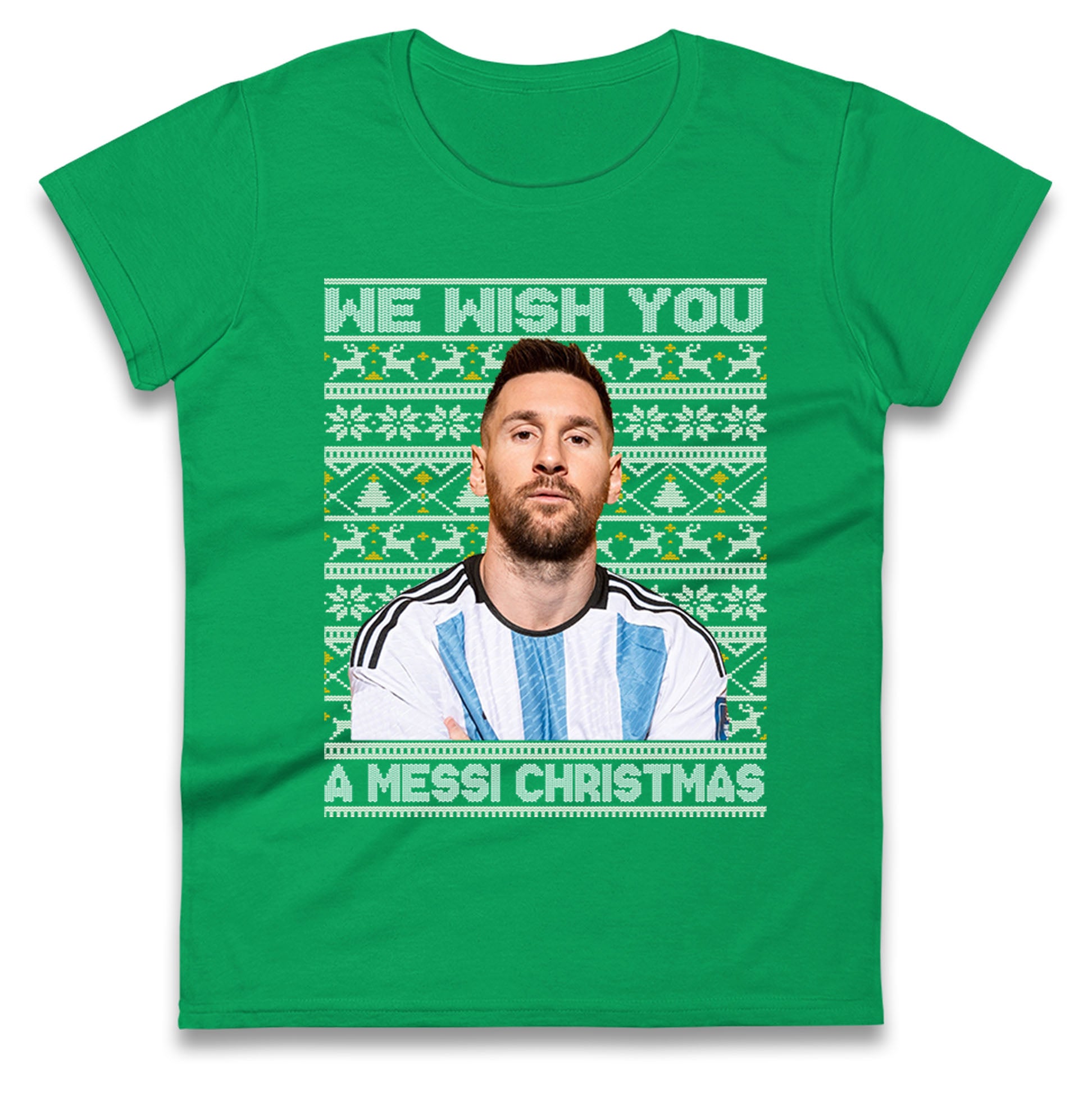 lionel messi christmas womens t shirt