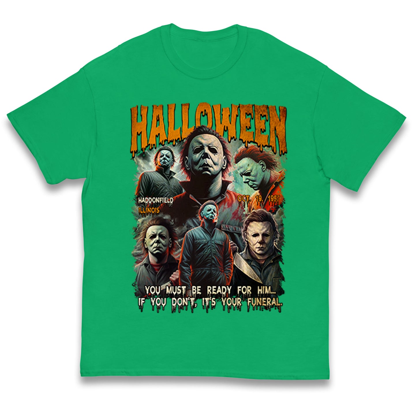 Michael Myers Scary Halloween Bootleg Kids T Shirt