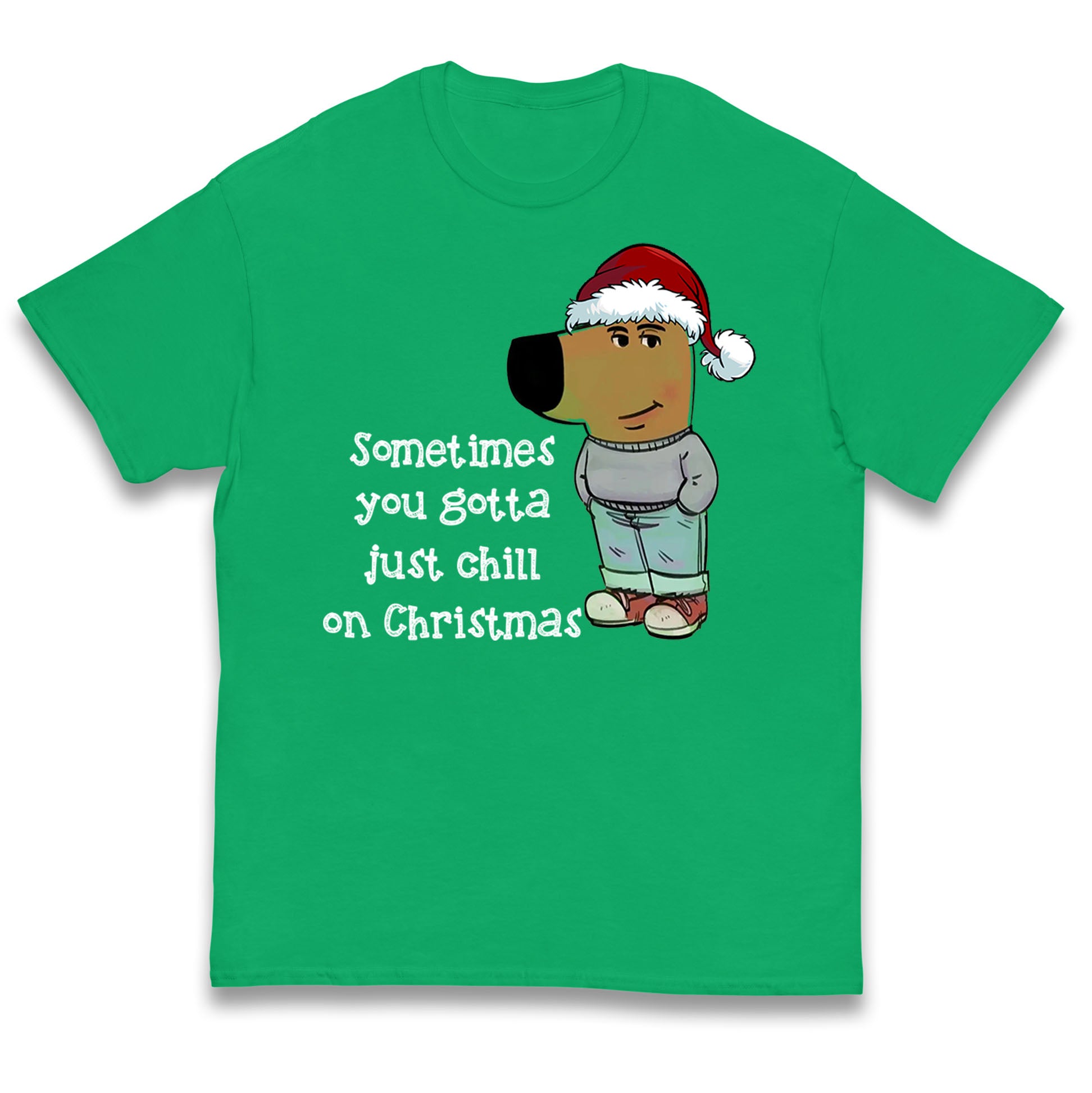 christmas chill guy t shirt