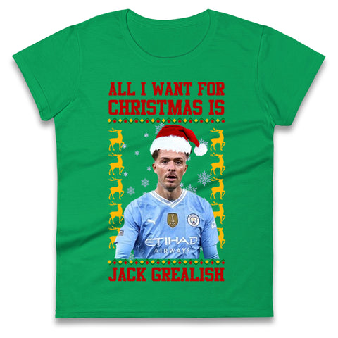 Jack Grealish Christmas Womens t shirt