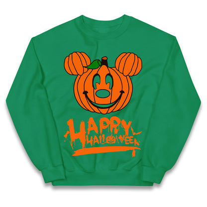 Mickey Mouse Pumpkin Happy Halloween Kids Jumper