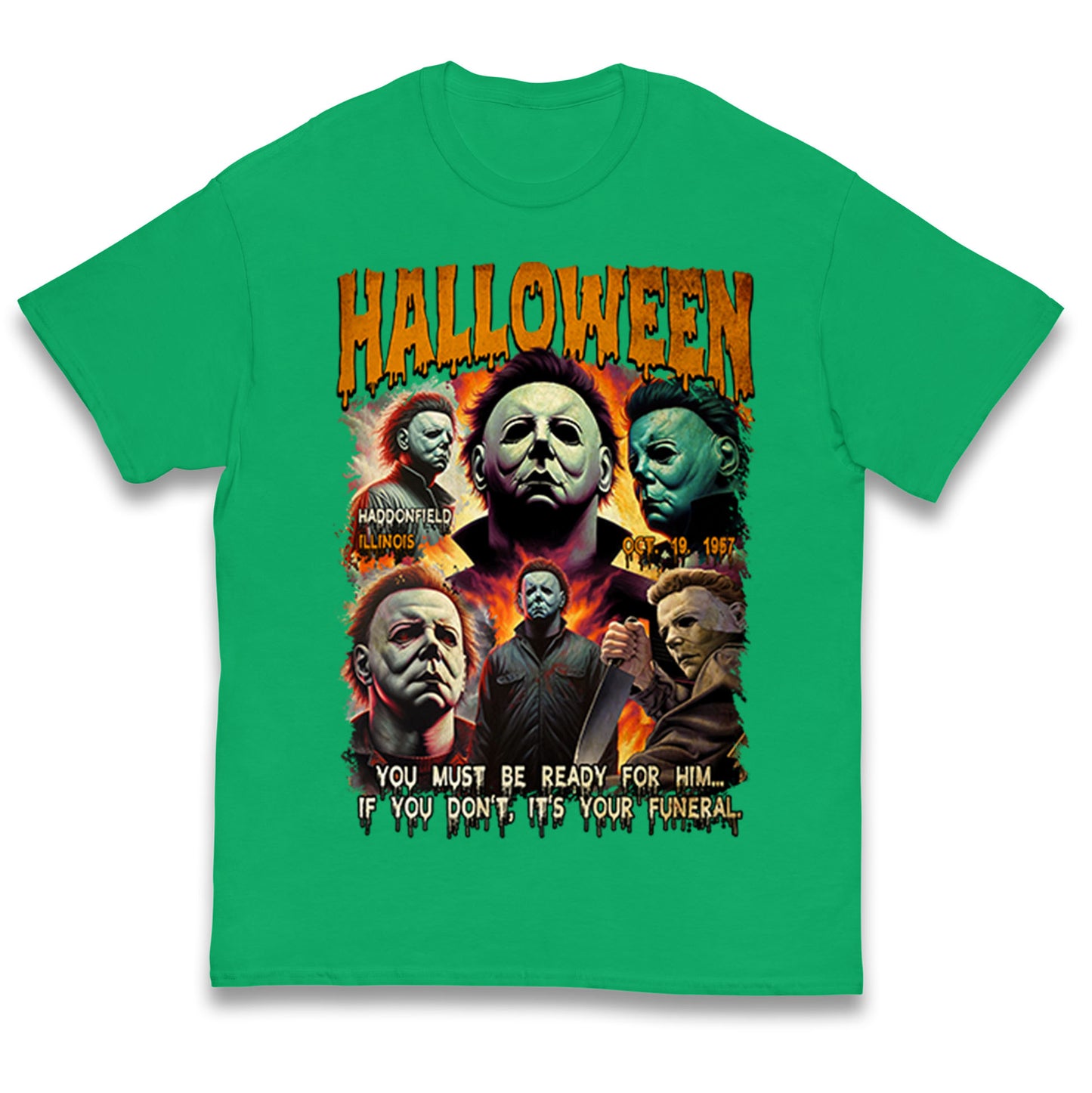 Michael Myers Horror Halloween Bootleg Kids T Shirt