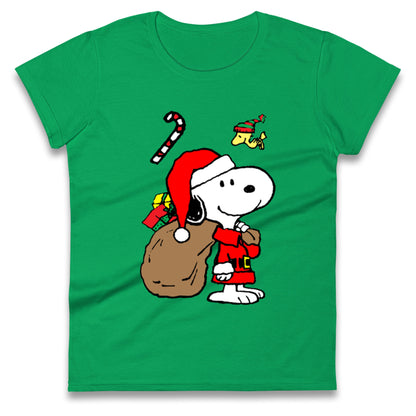 snoopy christmas womens t shirt