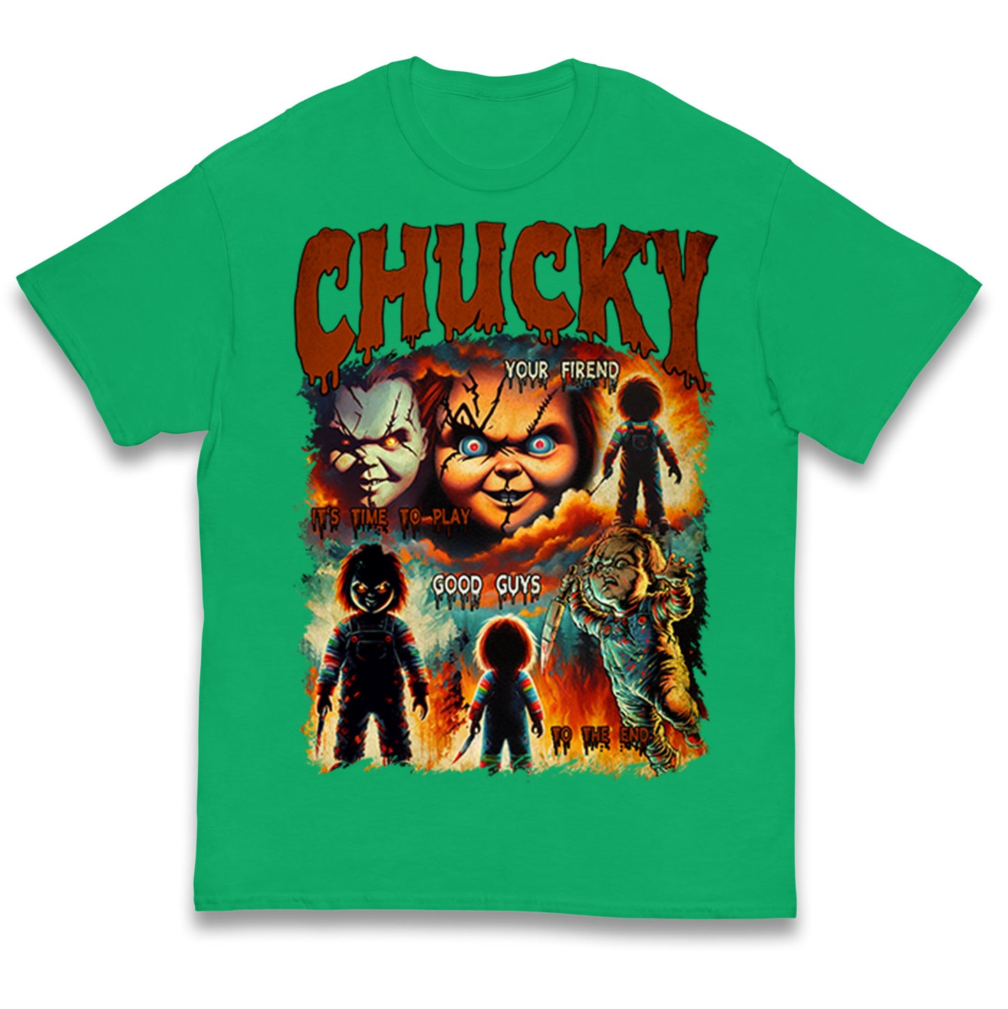 Chucky Doll Good Guys Halloween Bootleg Kids T Shirt