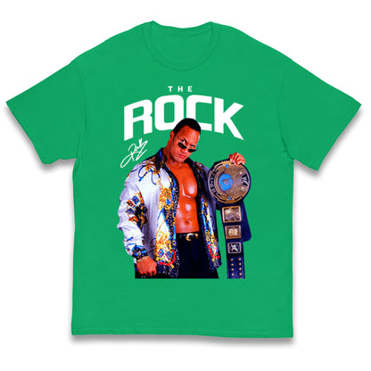 The Rock wwe Bootleg Kids T Shirt