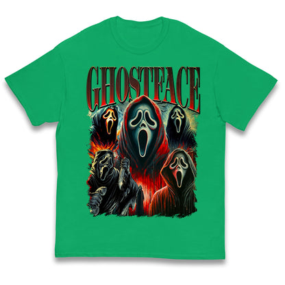 Ghost Face Halloween Bootleg Kids T Shirt