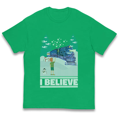 I Beleive Polar Express Christmas Kids T Shirt