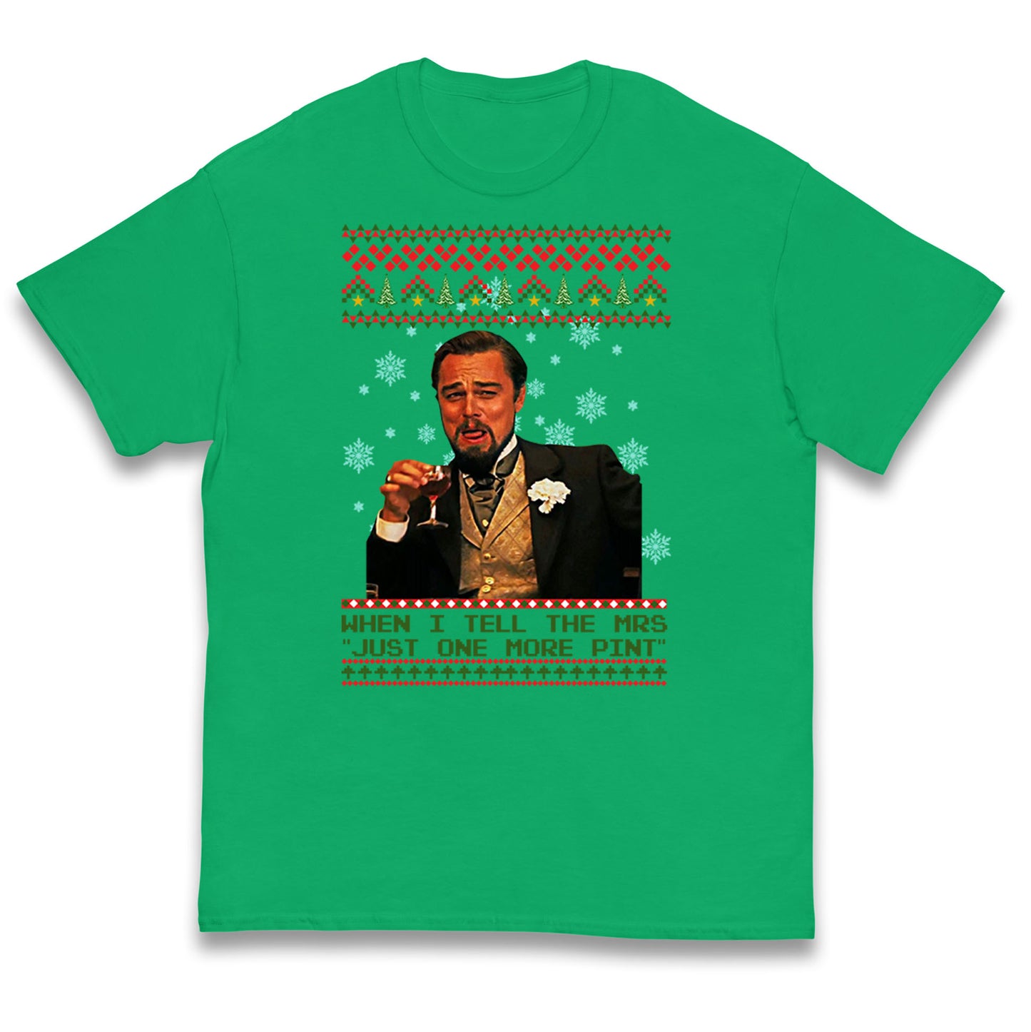 leonardo dicaprio christmas t shirt