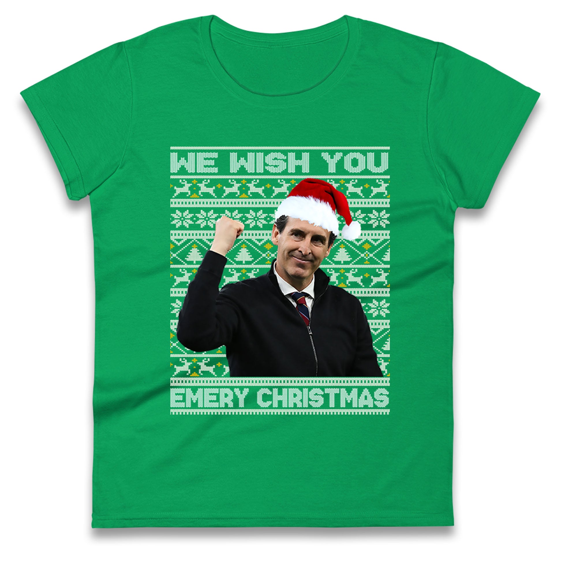 unai emery christmas womens t shirt