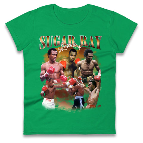 Sugar Ray Leonard Womens t shirt