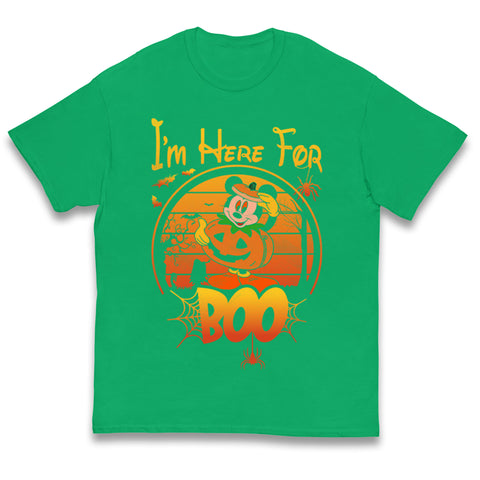 Mickey Mouse Im Here For Boo Halloween T Shirt
