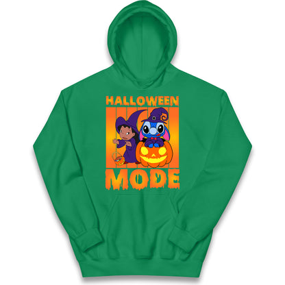 Lilo And Stitch Halloween Mode Kids Hoodie