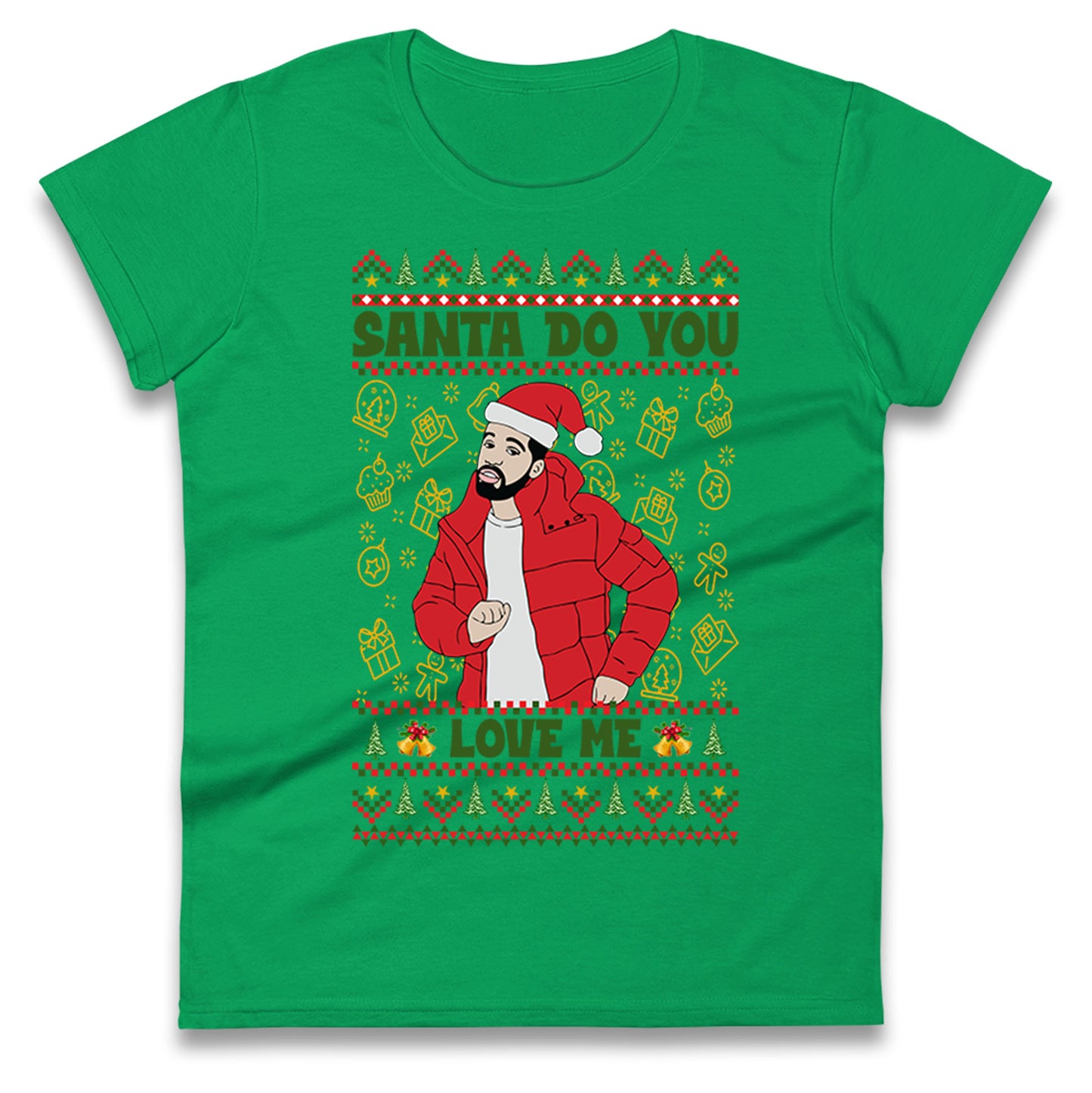 drake christmas womens t shirt