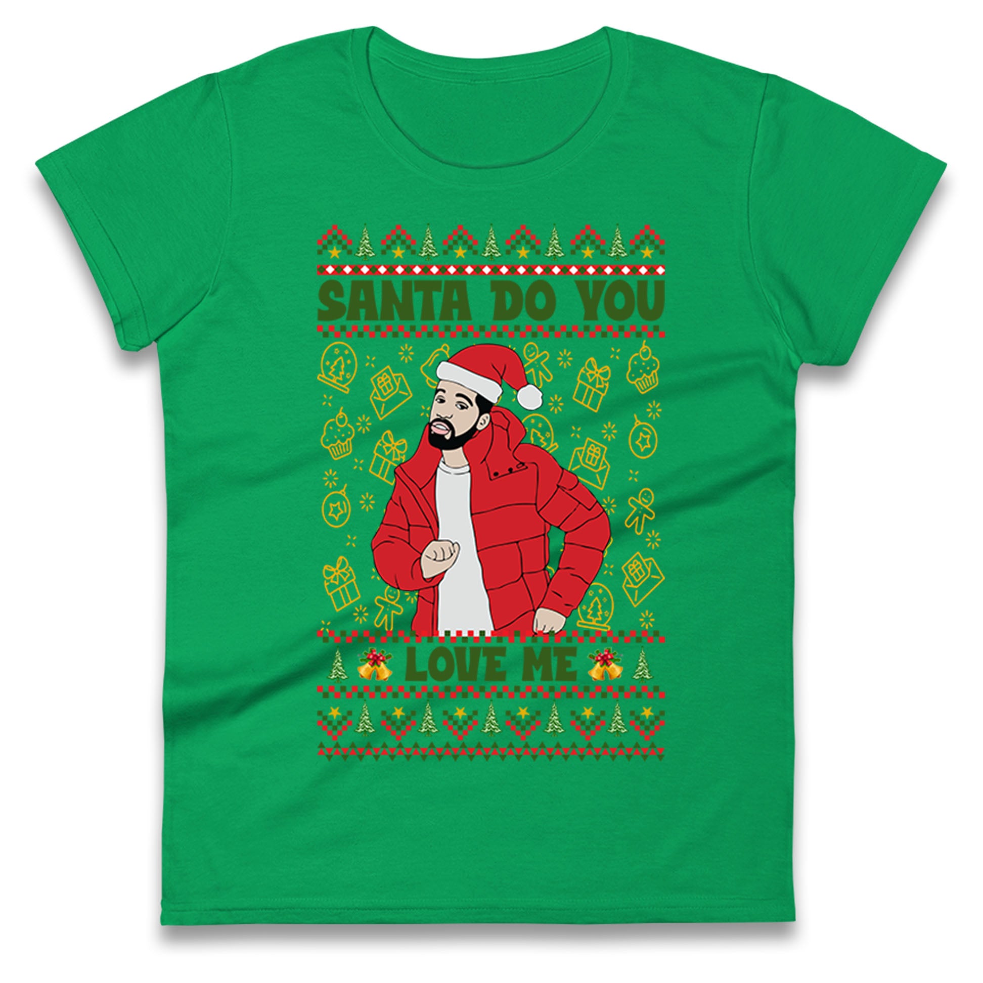 drake christmas womens t shirt