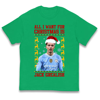 Jack Grealish Christmas Kids T Shirt