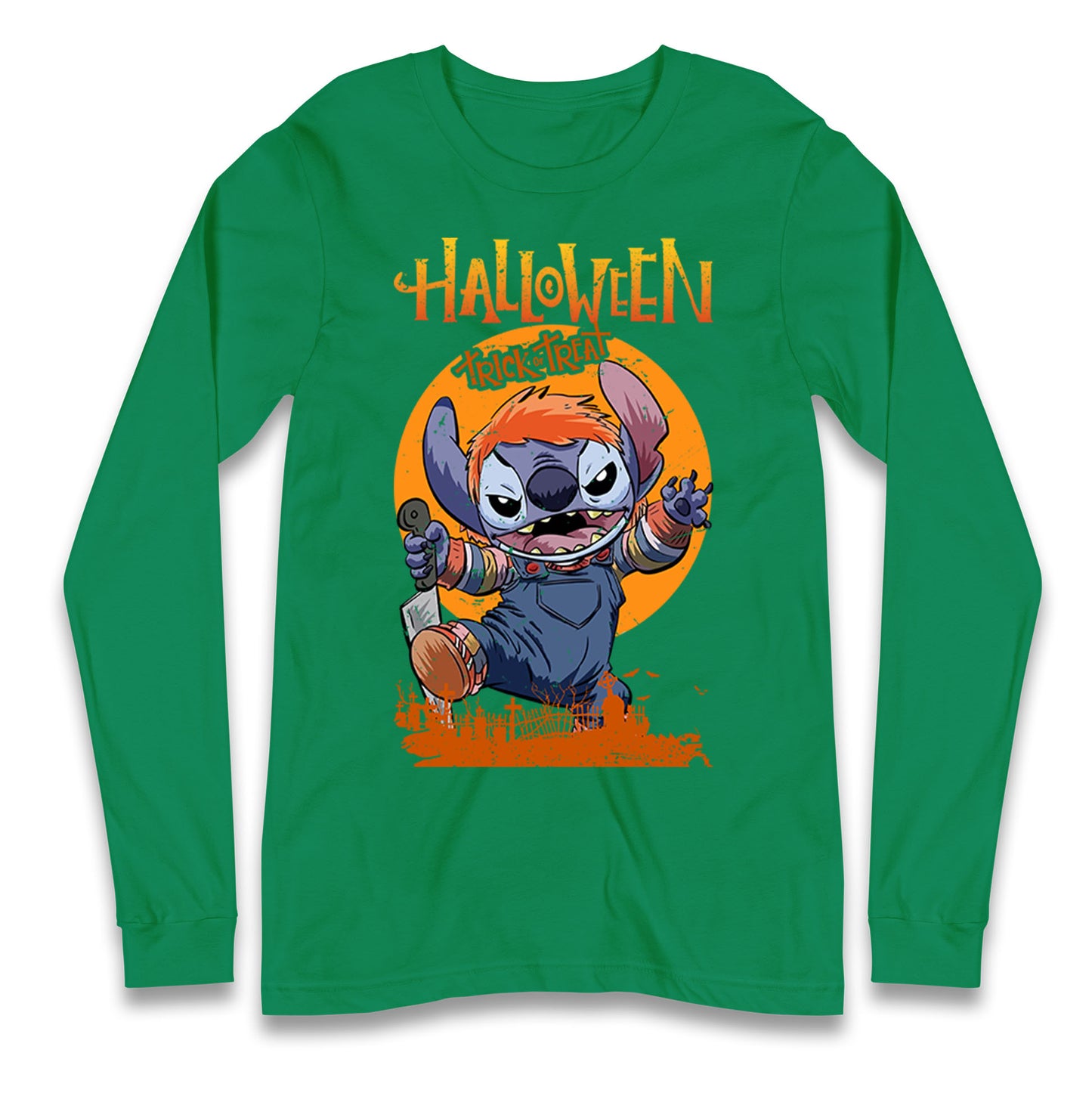 Lilo And Stitch Halloween Long Sleeve T Shirt