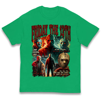 Jason voorhees Friday The 13th Halloween Bootleg Kids T Shirt