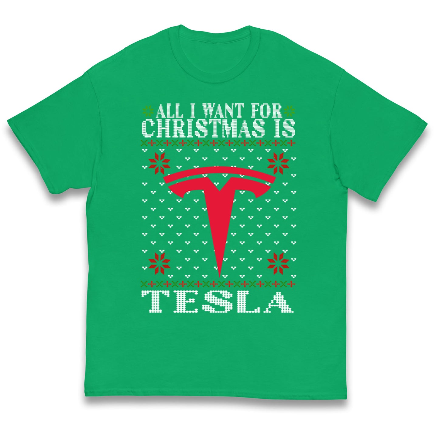 tesla christmas t shirt