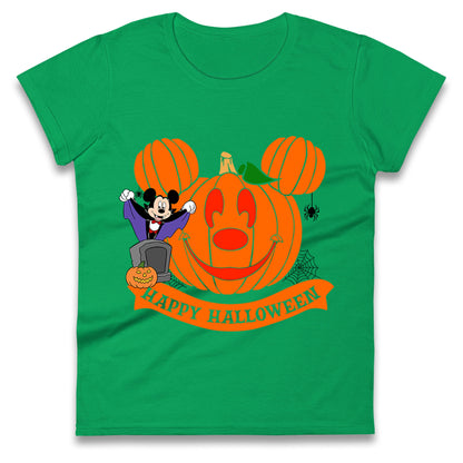 Mickey Mouse Horror Happy Halloween Womens t shirts