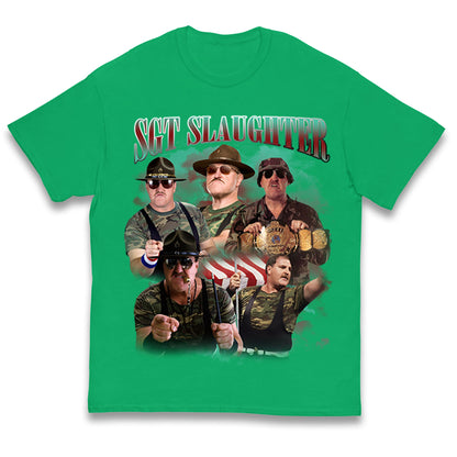 Sgt Slaughter Bootleg Kids T Shirt