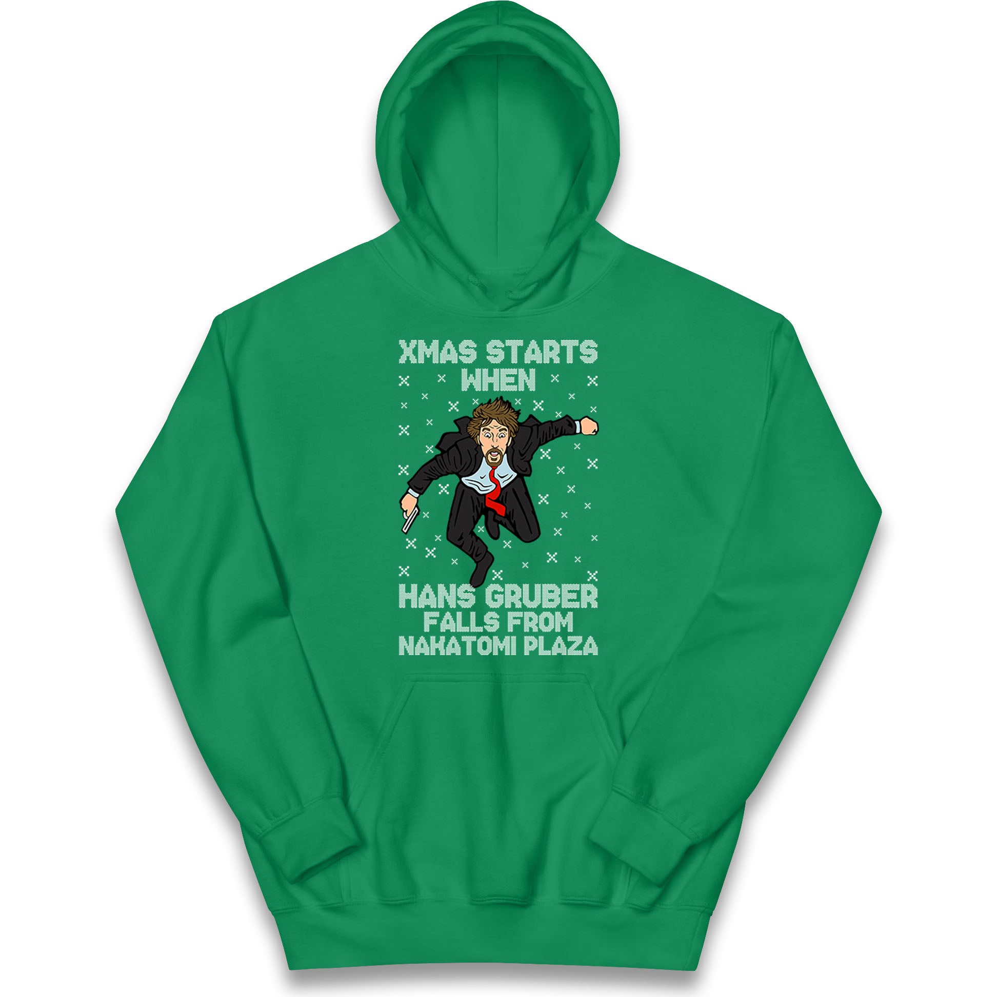 hans gruber falling hoodie