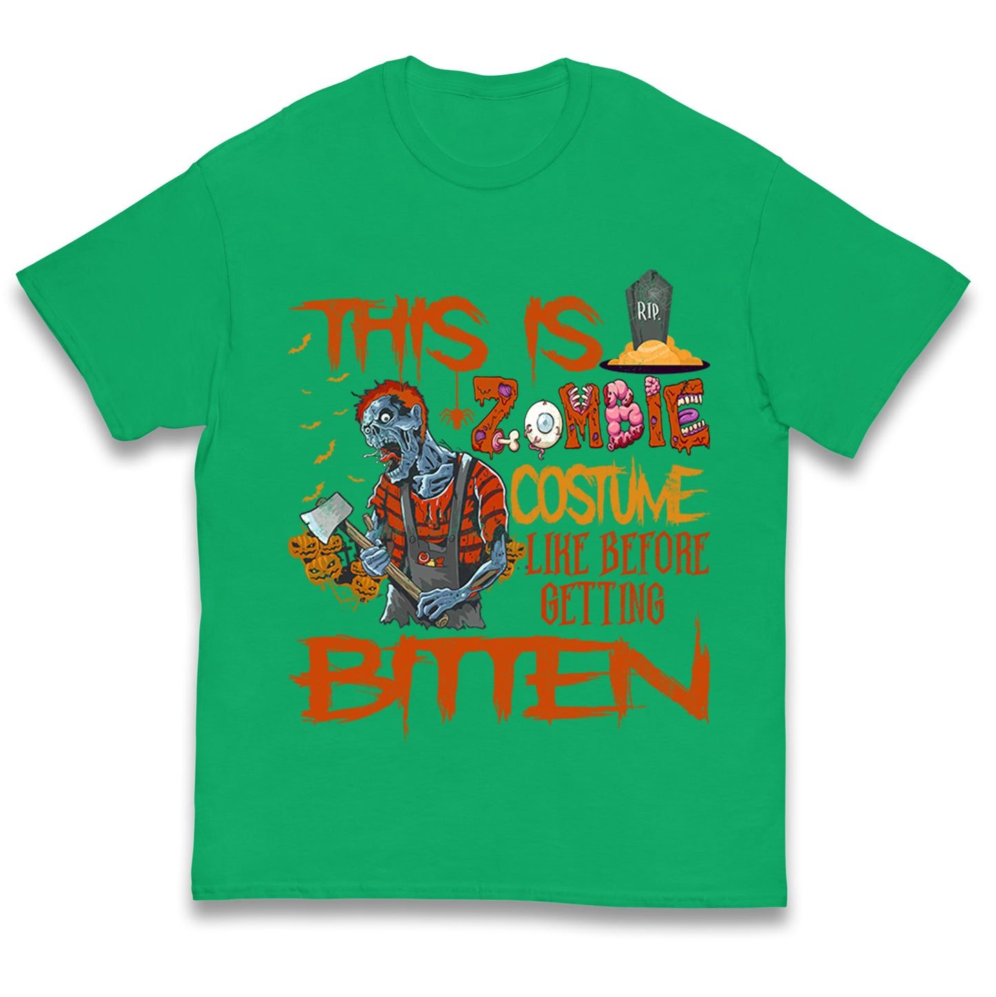 Zombie Costume Halloween T Shirt
