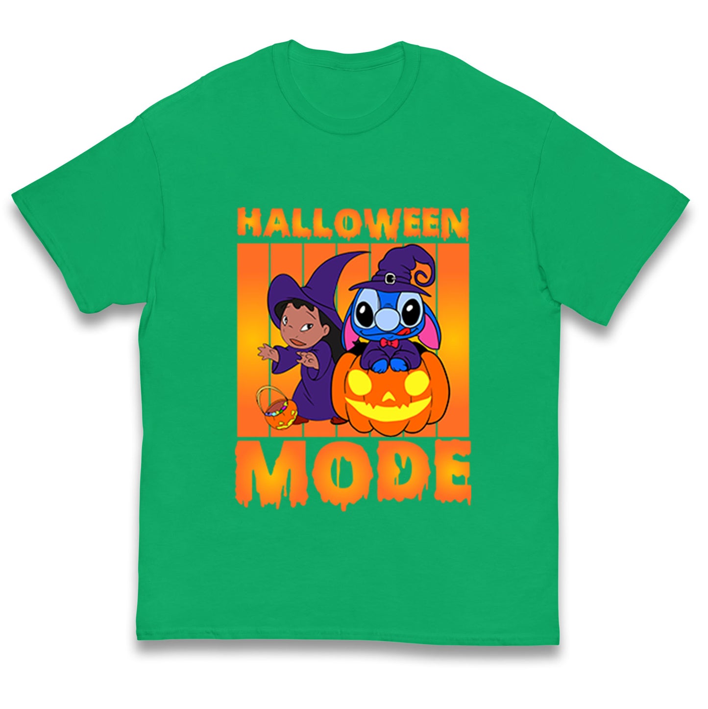 Lilo And Stitch Halloween Mode Kids T Shirt