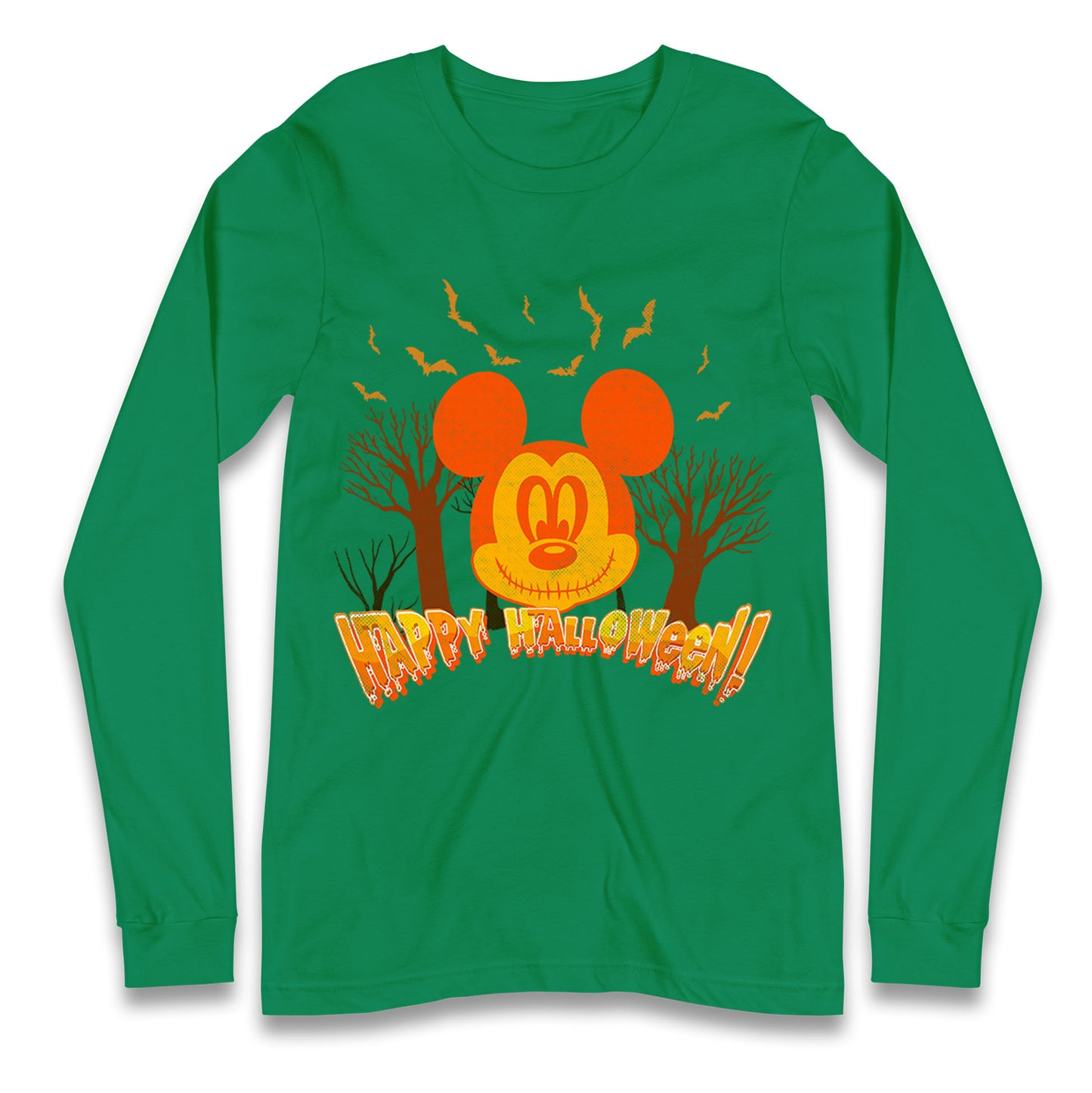 Mickey Mouse Happy Halloween Long Sleeve T Shirt