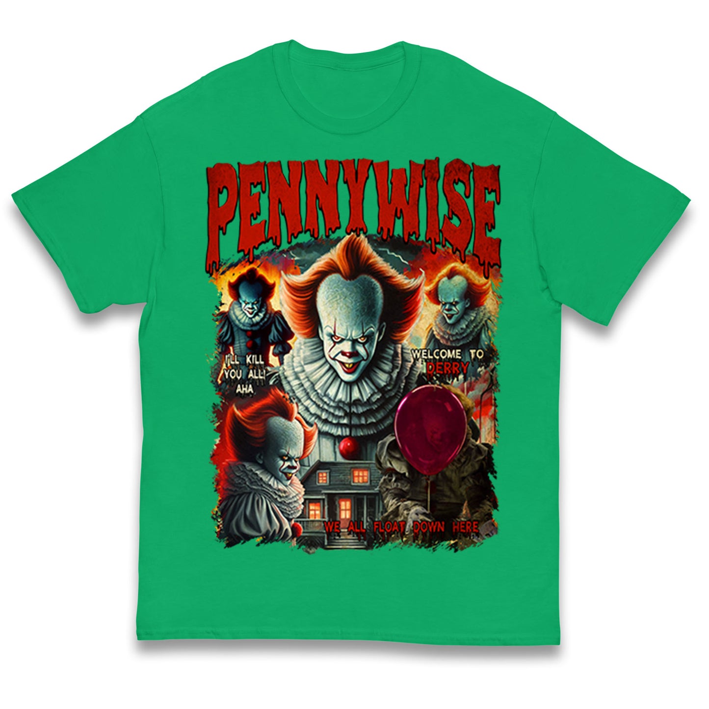 The Clown Pennywise Halloween Bootleg Kids T Shirt