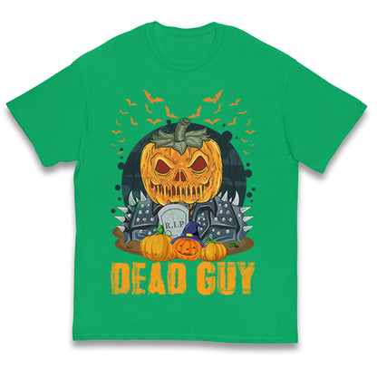 Scary Pumpkin Dead Guy Halloween T Shirt
