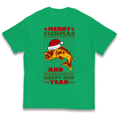 fishing christmas t shirt