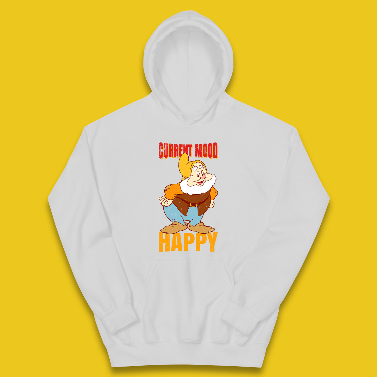 Disney Seven Dwarfs Current Mood Grumpy Bashful Sleepy Doc Dopey Sneezy Happy 7 Dwarfs Matching Disneyland Vacation Kids Hoodie