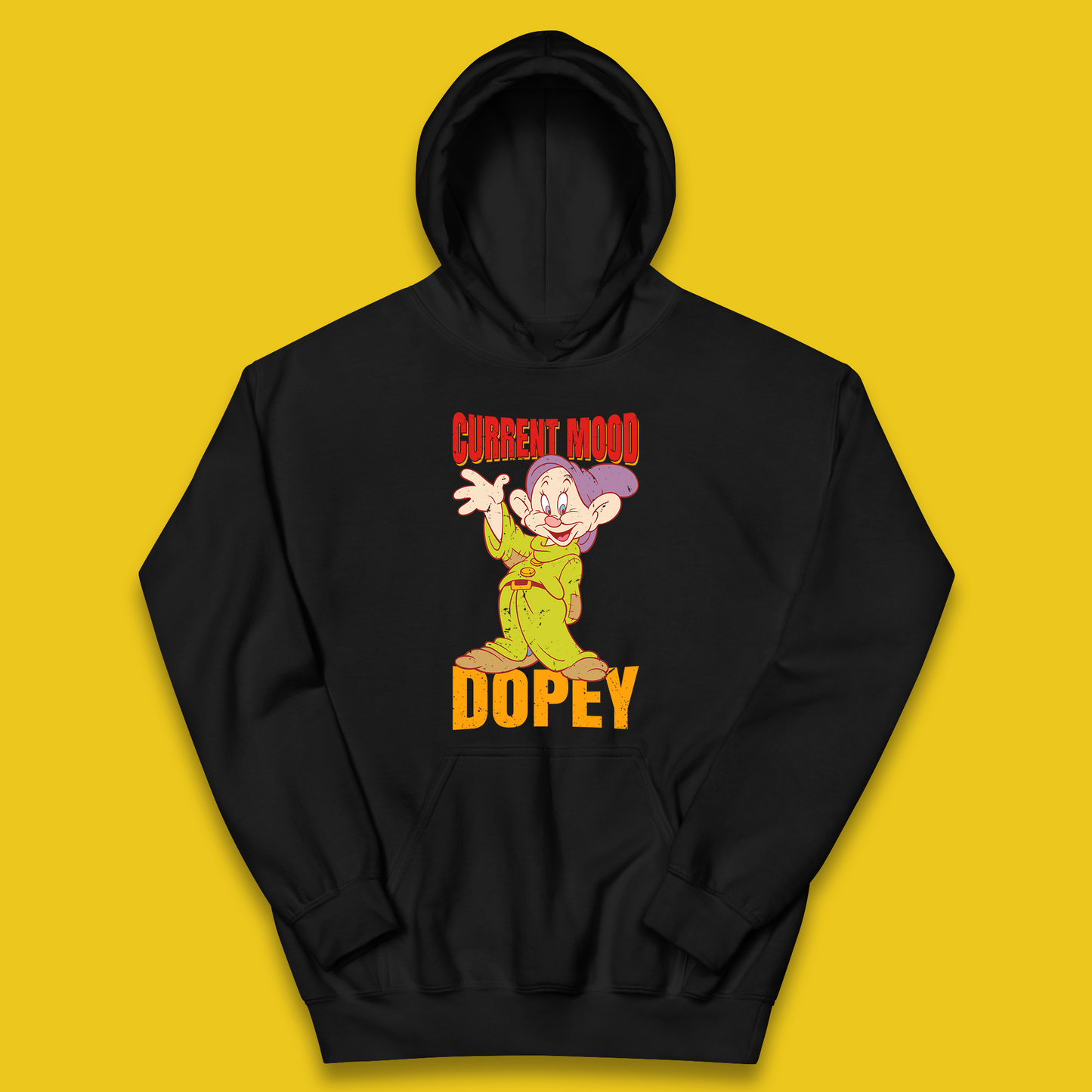 Disney Seven Dwarfs Current Mood Grumpy Bashful Sleepy Doc Dopey Sneezy Happy 7 Dwarfs Matching Disneyland Vacation Kids Hoodie