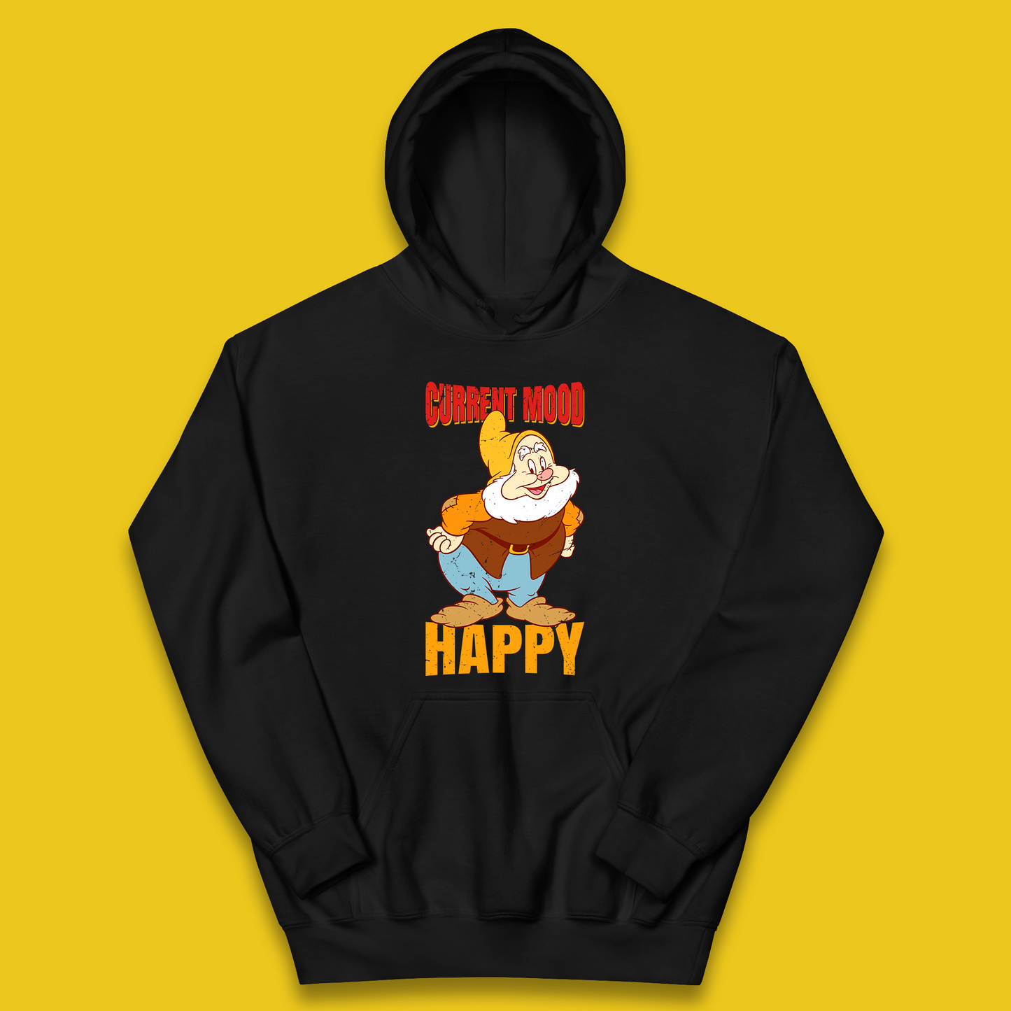 Disney Seven Dwarfs Current Mood Grumpy Bashful Sleepy Doc Dopey Sneezy Happy 7 Dwarfs Matching Disneyland Vacation Kids Hoodie