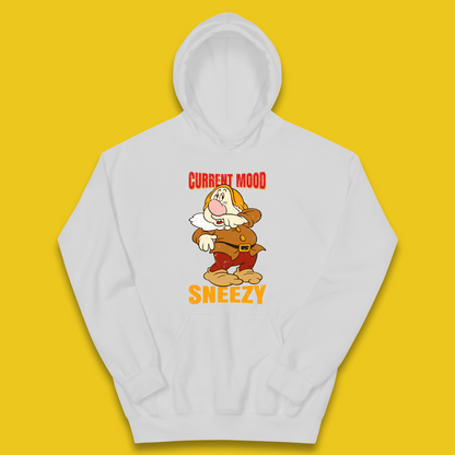 Disney Seven Dwarfs Current Mood Grumpy Bashful Sleepy Doc Dopey Sneezy Happy 7 Dwarfs Matching Disneyland Vacation Kids Hoodie